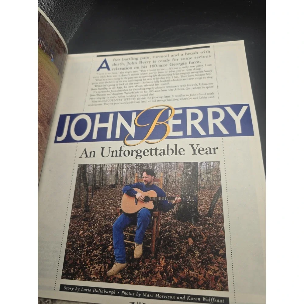 Country Music Weekly Magazine, April 11, 1995, John Berry, George Strait, Eagles